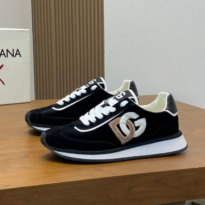 Dolce & Gabbana 2025 DG Cushion Sneaker Black Suede