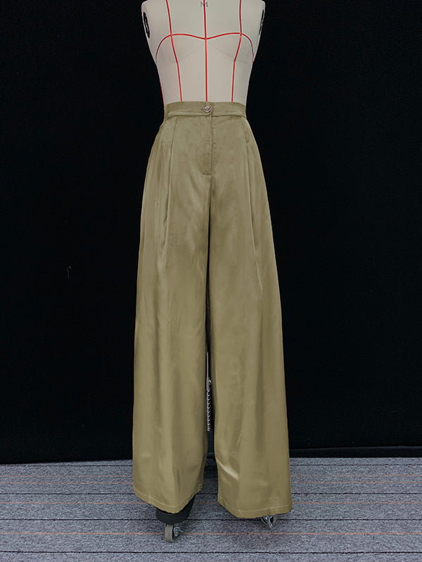 High Waisted Long Sleeves Drawstring Hooded Solid Color Split-Joint Hooded Pants Set Two Pieces Set Two-Piece Sets