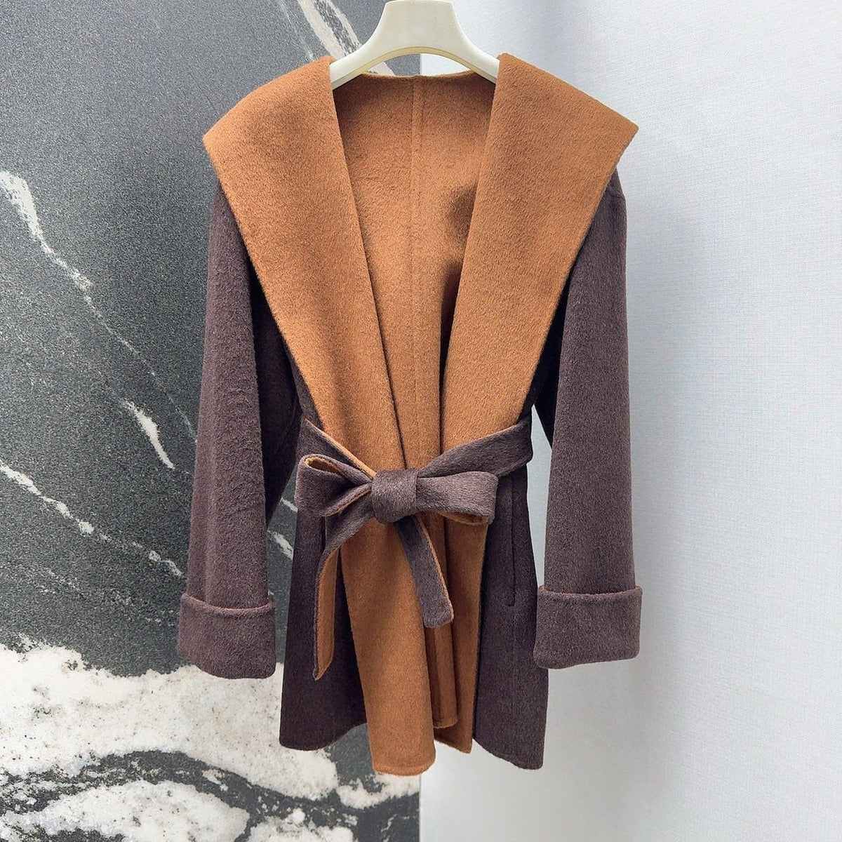 MAX MARA 25S HOODED MID-LENGTH COAT 160