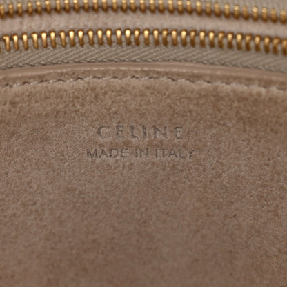 Soft Grained Calfskin Small Sangle Bucket Bag Light Taupe