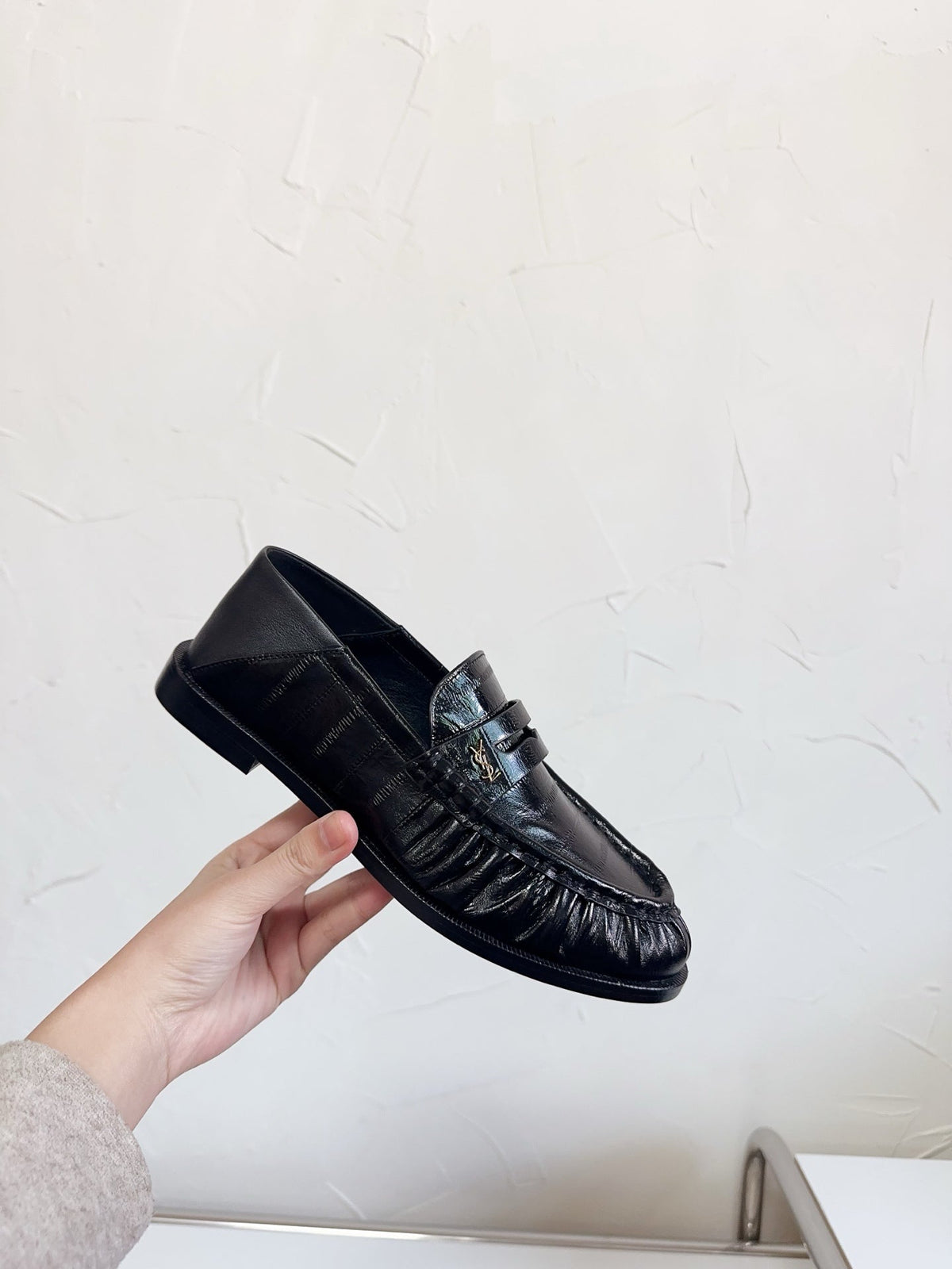YSL Le Loafer Supple Black Smooth Leather