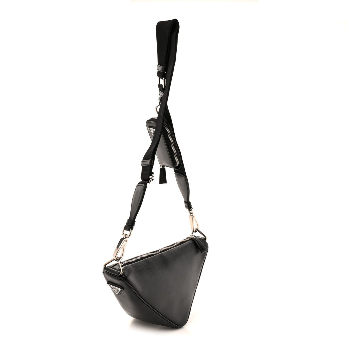 Grace Lux Triangle Shoulder Bag Black