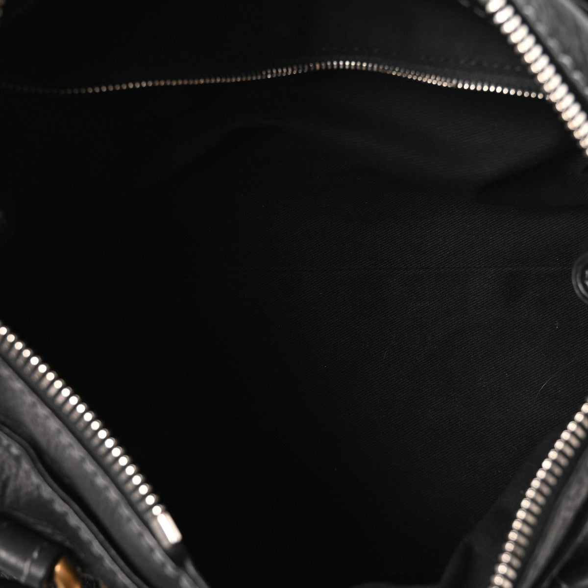 Calfskin Medium Paddington Satchel Black