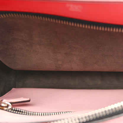 Vitello Baltico Dolce Shiny Nappa Lace Up DotCom Satchel Red
