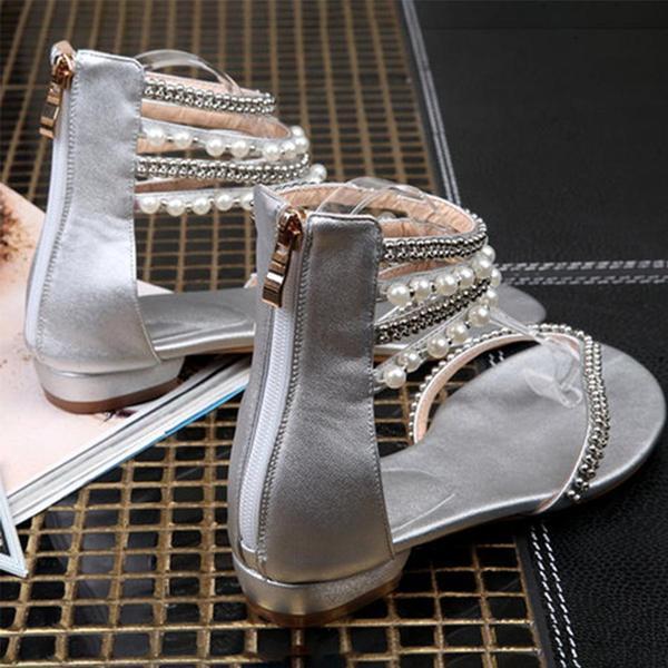 Behemian Summer Ankle Straps Fashion New Beaded Sandals Women'S Shoes