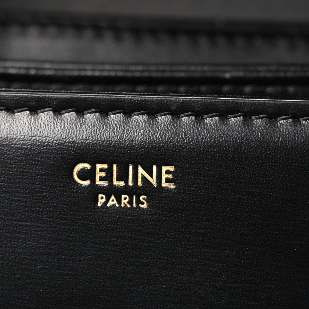Shiny Calfskin Medium Triomphe Black