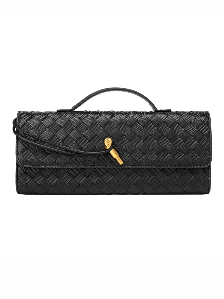 Penelope Woven Baguette Handbag