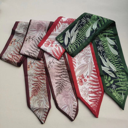 Scarvii - Plant-Print Neck Scarf - Classic &amp; Soft