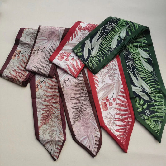 Scarvii - Plant-Print Neck Scarf - Classic &amp; Soft