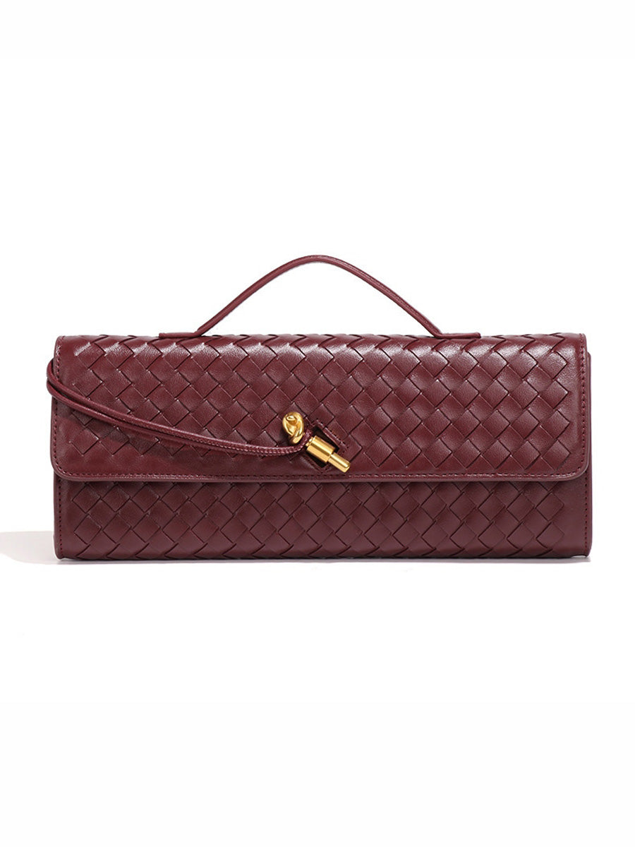 Penelope Woven Baguette Handbag