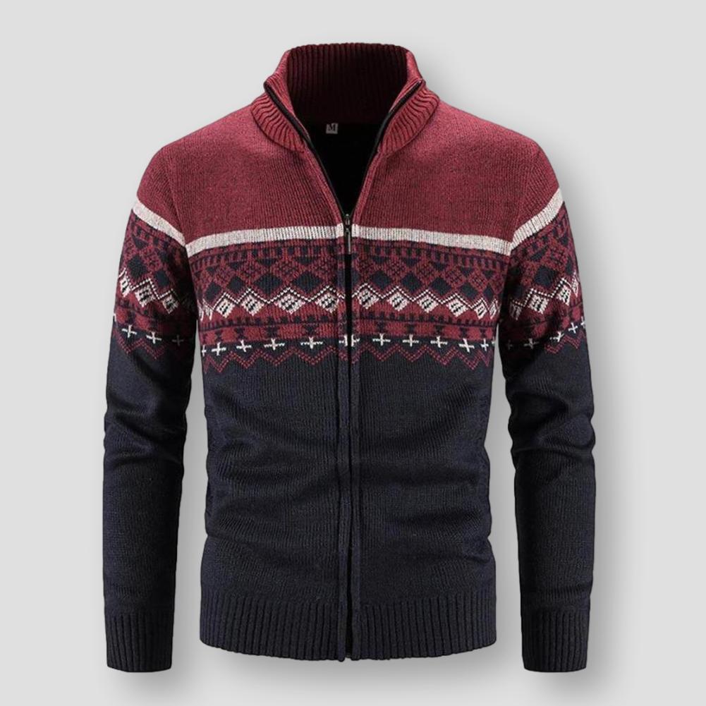 Sky Madrid Knitted Turtleneck Cardigan