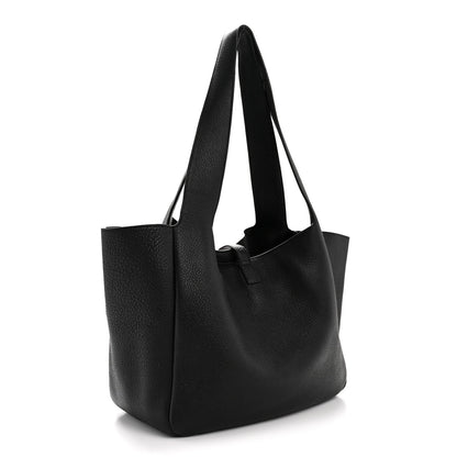 Grained Deerskin Bea Tote Black