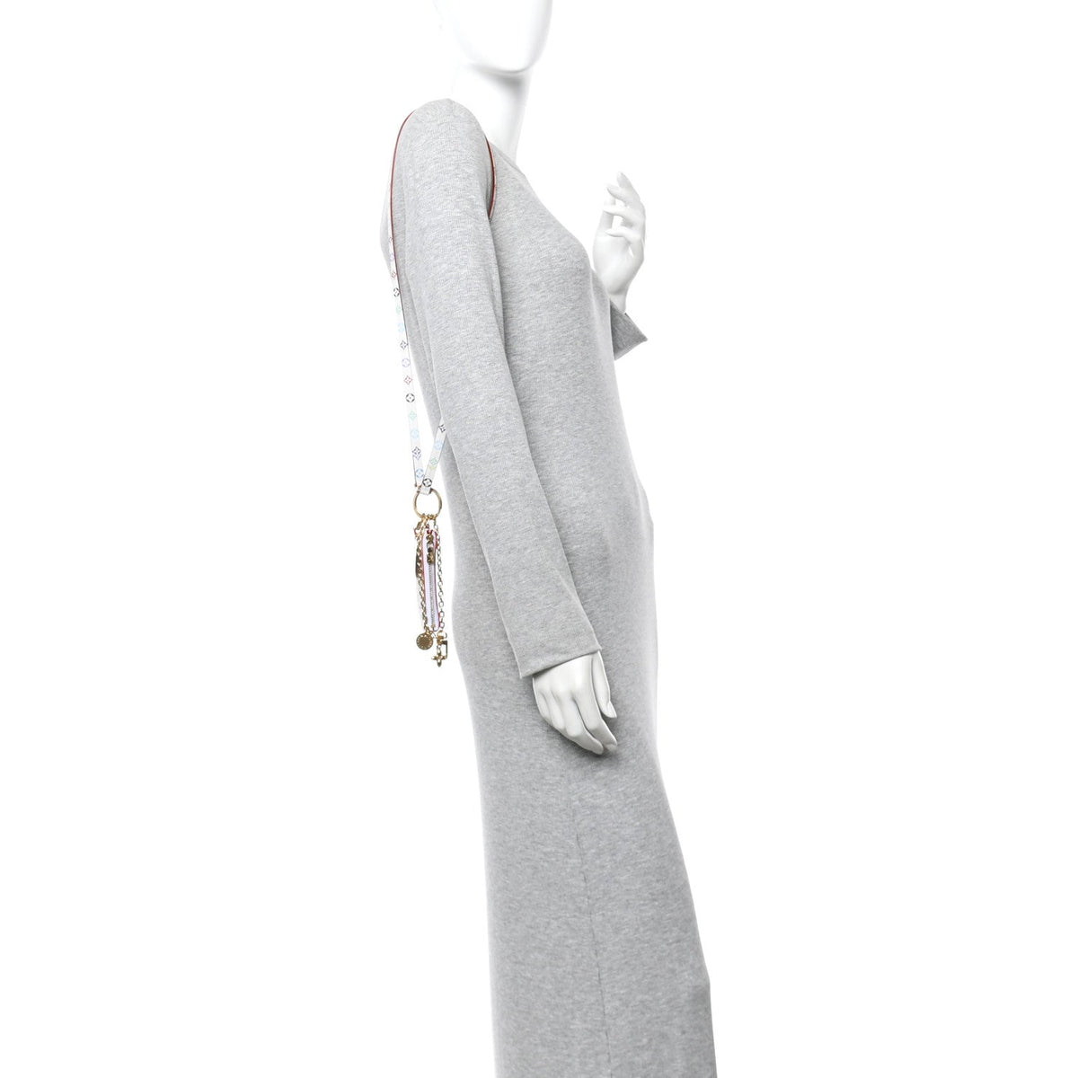 LV X TM Monogram Multicolor Phone Holder White