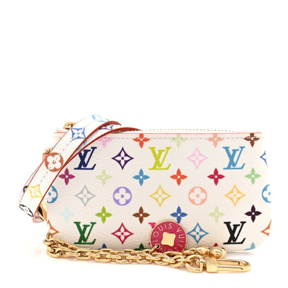 LV X TM Monogram Multicolor Phone Holder White