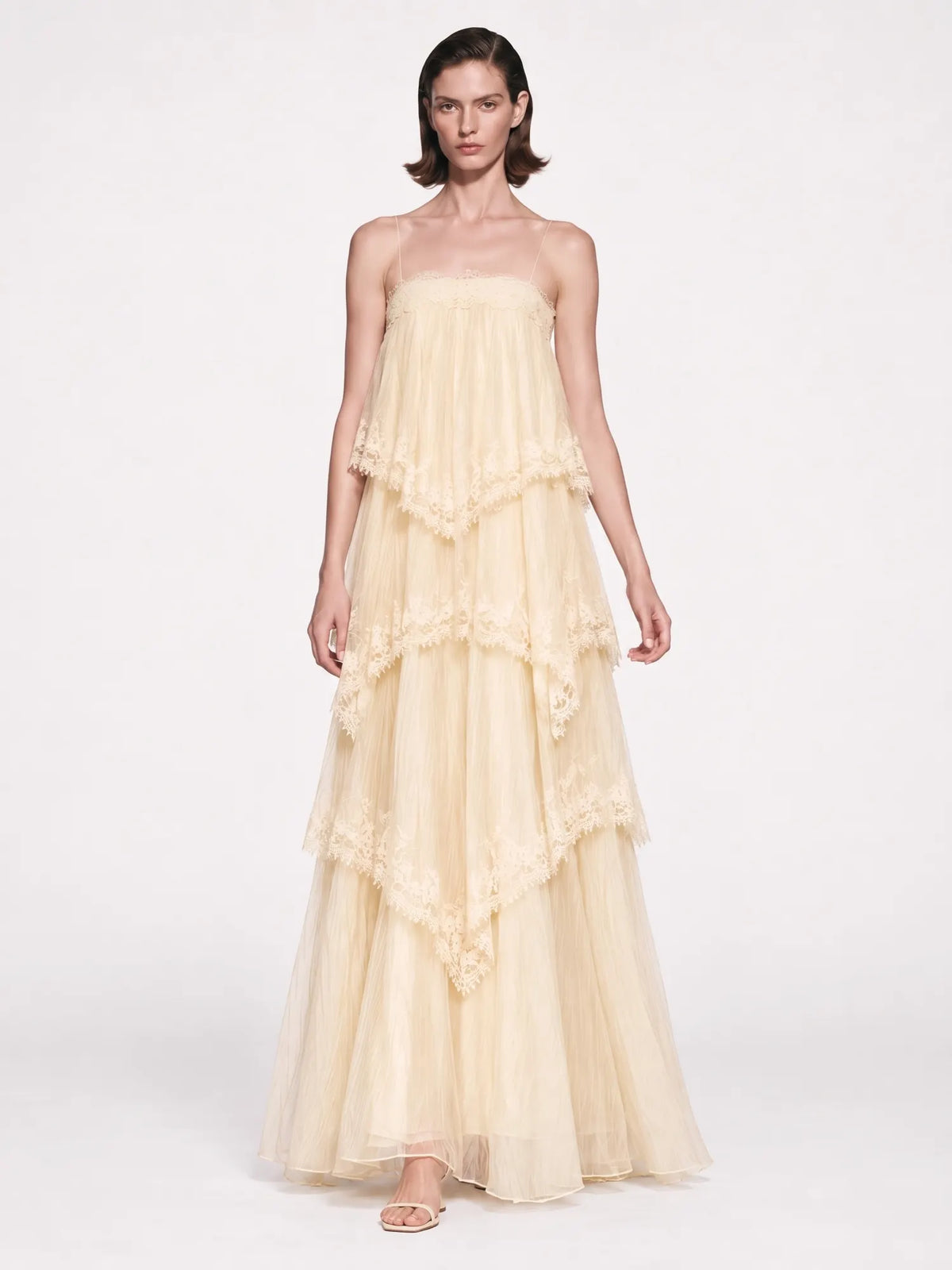 Isla Tiered Lace Maxi Dress