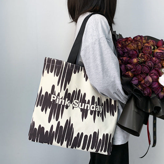 High Quality Niche Pattern Canvas Bag