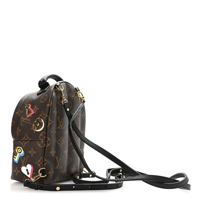 Monogram Love Lock Palm Springs Backpack Mini