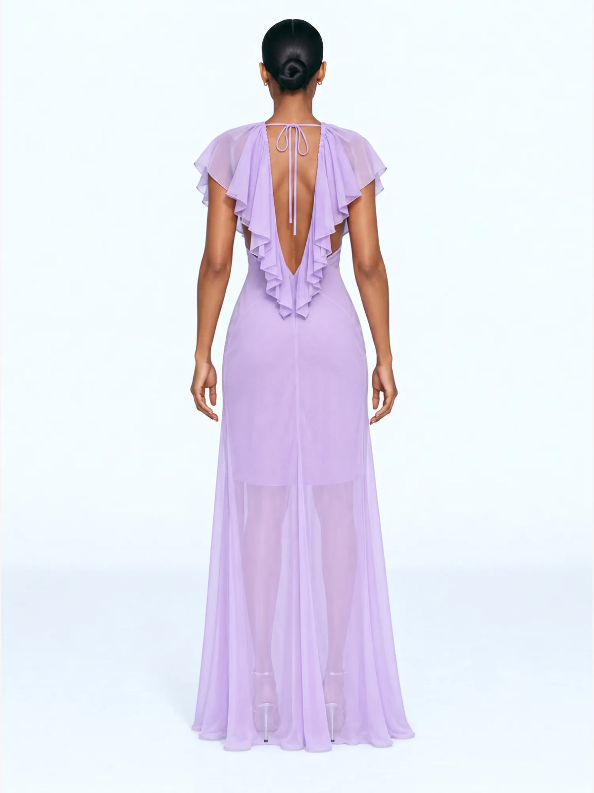 Emily Cascade Ruffle Maxi Dress