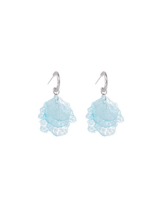 Earwish - Summer Fresh Petal Drop Earrings - Dainty &amp; Elegant