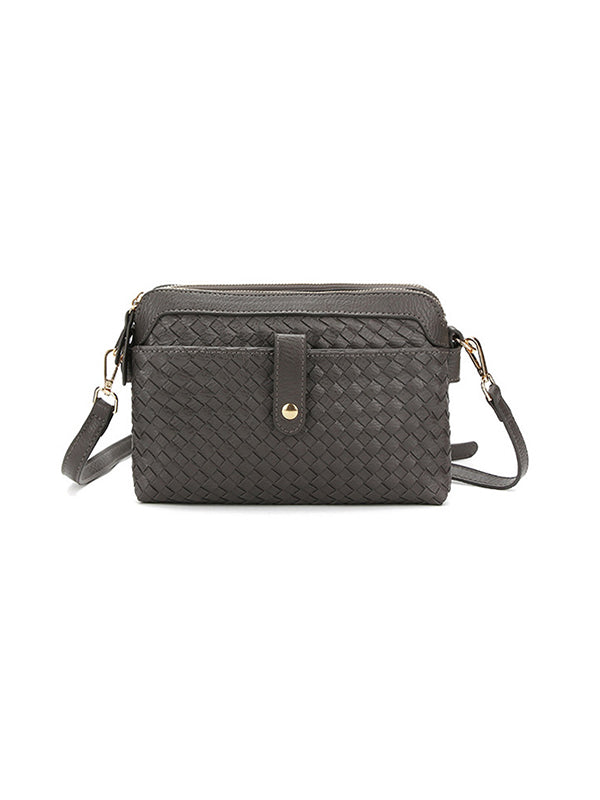 Split-Joint Woven Bags Crossbody Bags