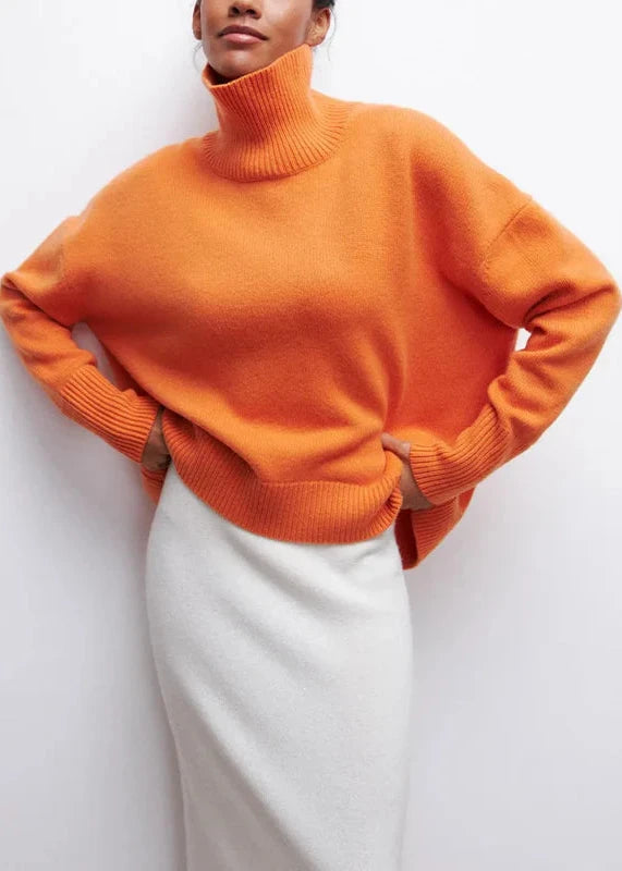 Cozy Chic Wool Turtleneck Pullover Sweater