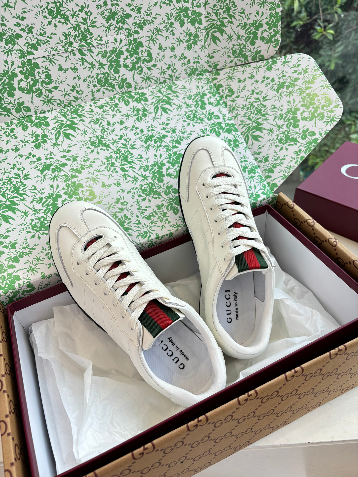 Gucci Shift Damen sneaker Varianten Schwarzes White Leather 506840