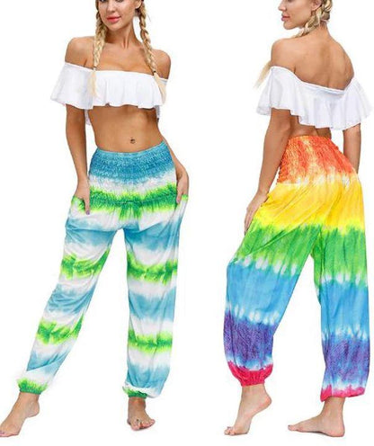 Summer Bohemian Sports Fitness Yoga Pants-1