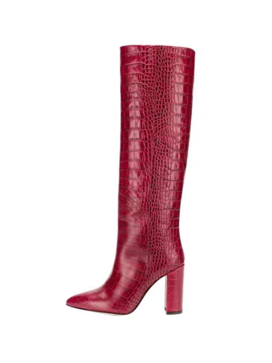 Arabella Chunky Heeled High Boots