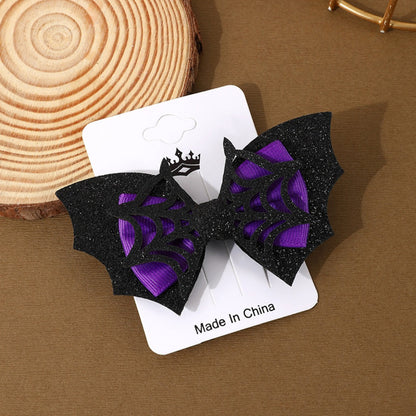 Hallo - Halloween Spider and Bat Hair Clip