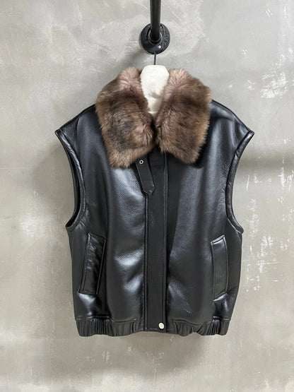 YSL 25S LEATHER VEST STYLE 144
