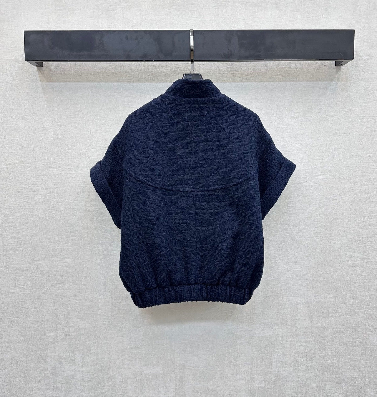 CC Jacket Short-sleeved Navy Blue Cotton 350255