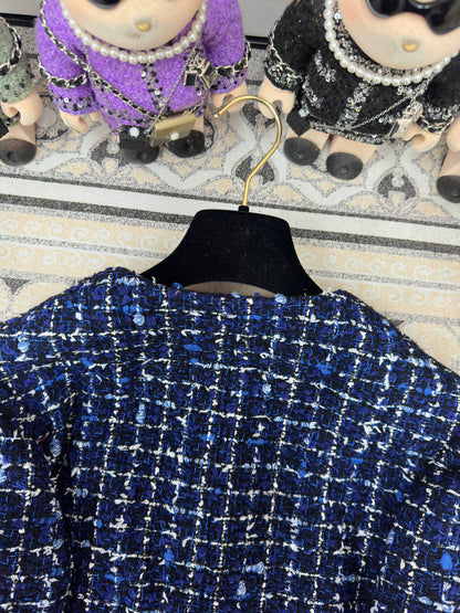 CC Tweed Jacket Blue Polyamide Wool 251879