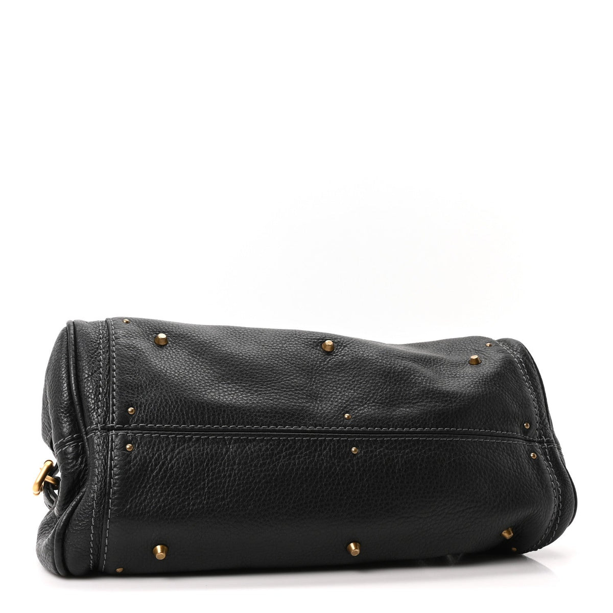 Calfskin Medium Paddington Satchel Black
