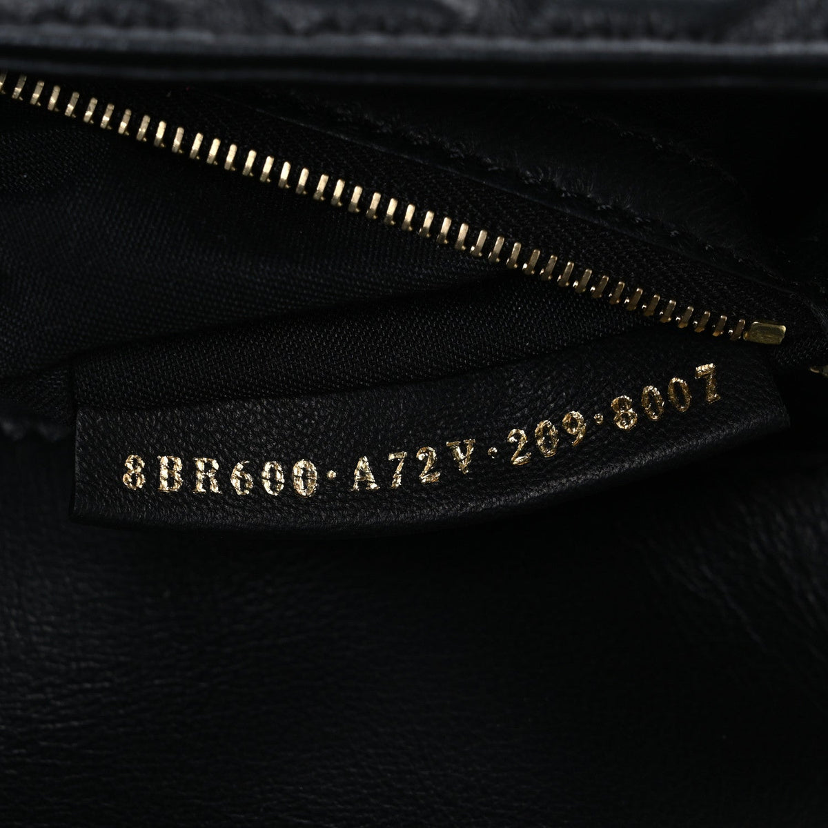 Nappa FF 1974 Embossed Baguette Black