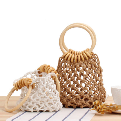 Crochet Market Bag Netted Hand-Woven Bag