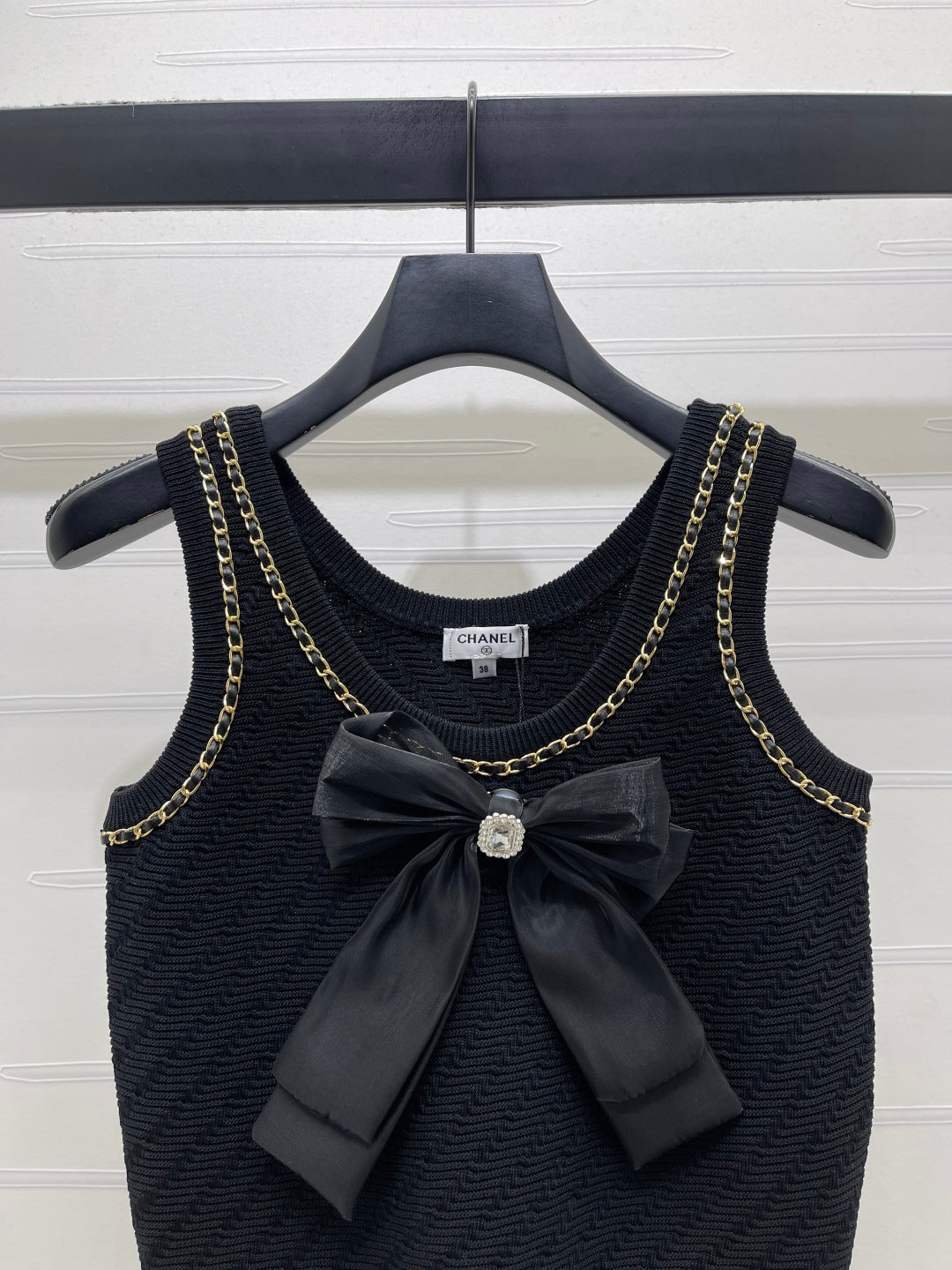 CC 26 Spring/Summer Top Black Wool Yarn 343439