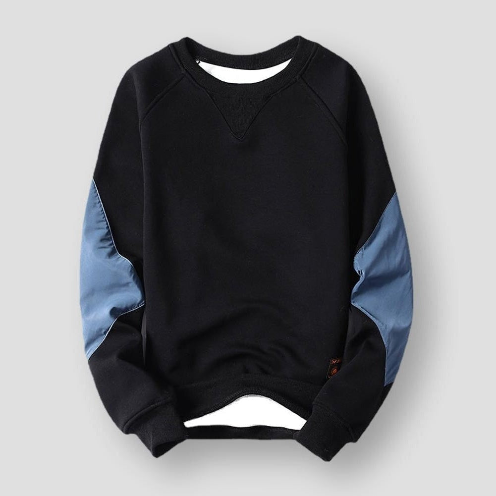 Saint Morris Patchwork Plush Sweater