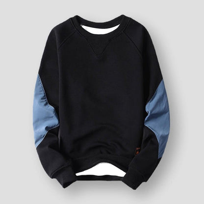 Saint Morris Patchwork Plush Sweater