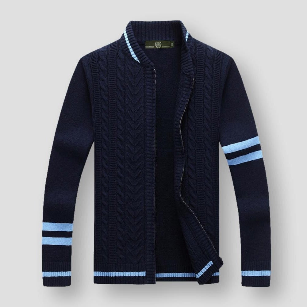 Saint Morris Vence Striped Cardigan