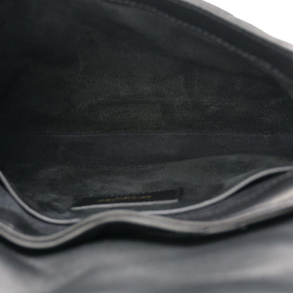 Lambskin Quilted Le 57 Diamond Shoulder Bag Black