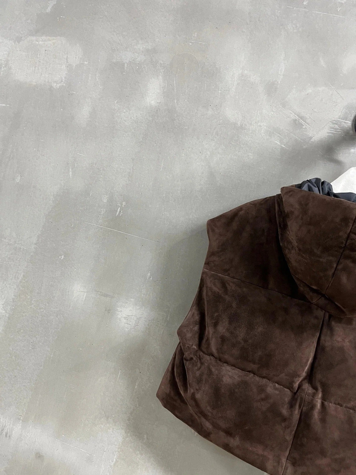 PRADA 25S SUEDE DOWN VEST 384
