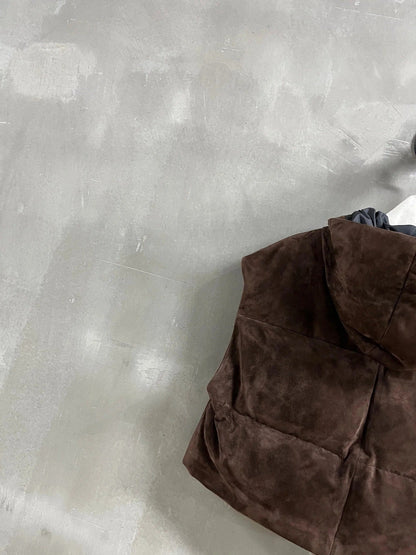 PRADA 25S SUEDE DOWN VEST 384