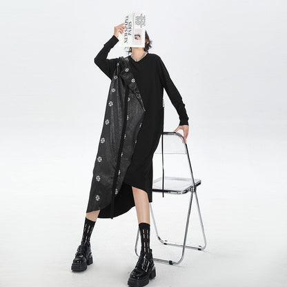 Heavy Duty Embroidered Patchwork Dress