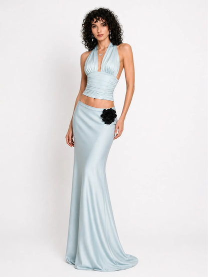 Paulina Resort Style Mermaid Bodycon Maxi Skirt Set