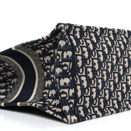 Oblique Medium Book Tote Blue Multicolor