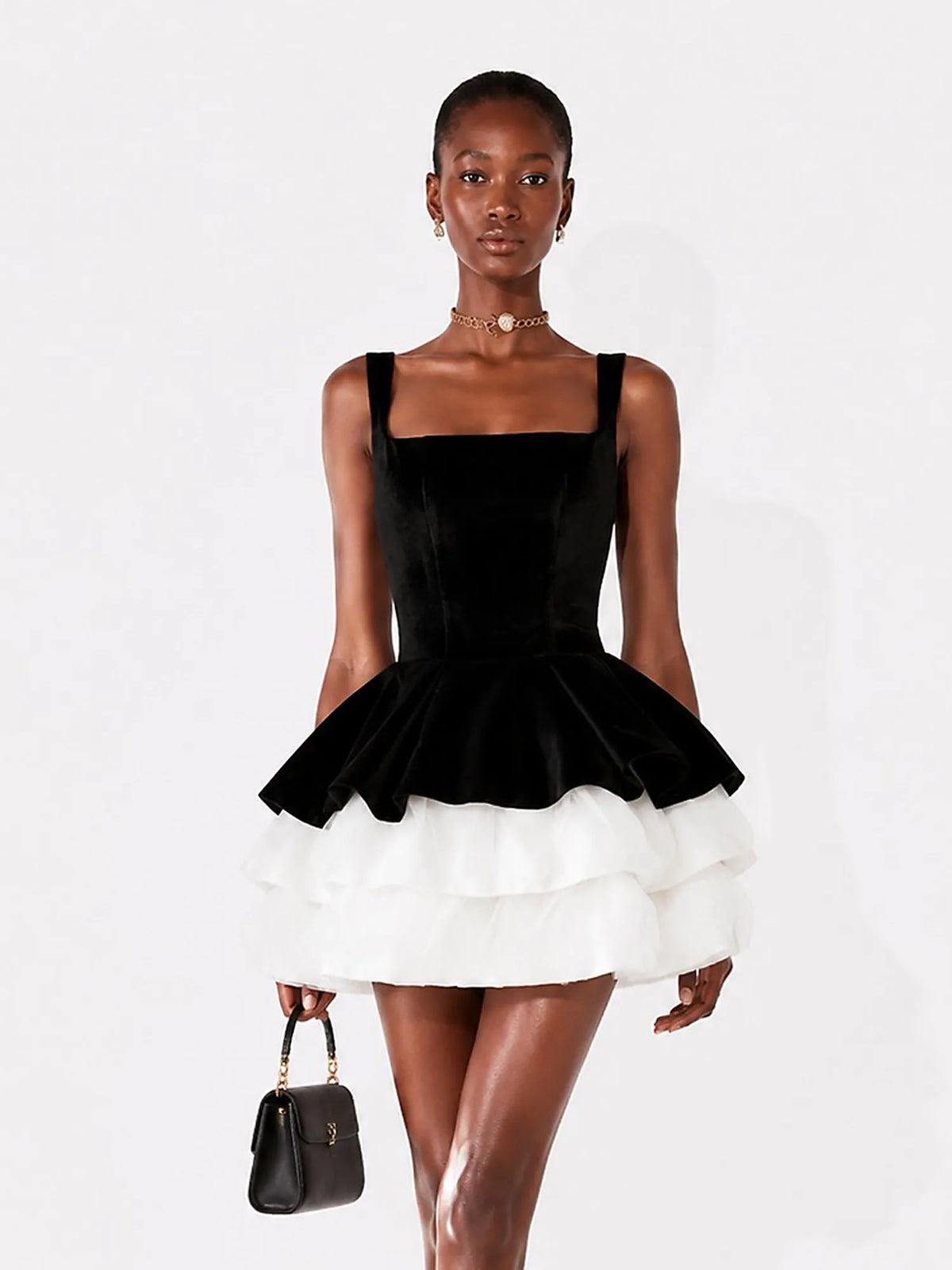 Talia Retro Puffy Mini Dress
