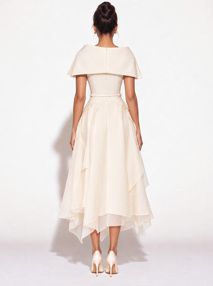 Elodie Asymmetrical Hem Midi Dress