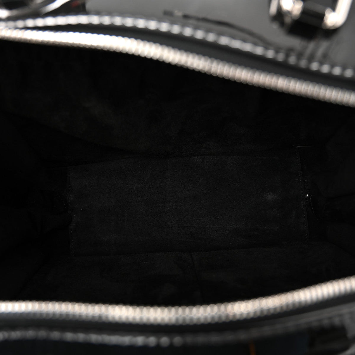 Patent Quilted Travel Kit Vanity Case Black