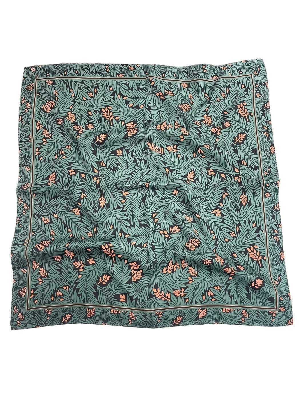 Scarvii - Stripe Floral Print Scarf - Elegant &amp; Versatile
