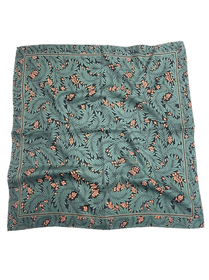 Scarvii - Stripe Floral Print Scarf - Elegant &amp; Versatile